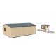 Office & Guard Shack -- Kit - Office: 4-1/8 x 3 x 1-1/2′ 10.5 x 7.6 x 3.8cm, HO, Walthers Cornerstone 3517