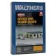 Office & Guard Shack -- Kit - Office: 4-1/8 x 3 x 1-1/2′ 10.5 x 7.6 x 3.8cm, HO, Walthers Cornerstone 3517
