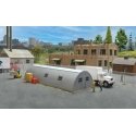 Quonset Hut -- Kit - 6-9/16 x 2-3/4 x 1-1/2′ 16.6 x 6.9 x 3.8cm, HO, Walthers Cornerstone 3560