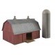 Meadowhead Barn and Silo -- Kit, N, Walthers Cornerstone 3892