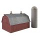 Meadowhead Barn and Silo -- Kit, N, Walthers Cornerstone 3892