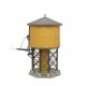 Wood Water Tank - Built-ups -- Assembled - Yellow Ochre - 3-1/2 x 3-7/8 x 6-5/8′ 8.7 x 9.6 , HO, Walthers Cornerstone 2813