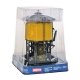 Wood Water Tank - Built-ups -- Assembled - Yellow Ochre - 3-1/2 x 3-7/8 x 6-5/8′ 8.7 x 9.6 , HO, Walthers Cornerstone 2813