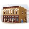 Gemini Building -- Assembled - 4-1/4 x 3-5/8 x 3-3/8′ 10.7 x 9.2 x 8.5cm, HO, WalthersTrainline 806