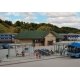 Modern Bus Shelter -- Kit with Accessories, HO, Walthers Cornerstone 3552