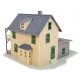 Rooming House -- Kit - 4-1/4 x 4-3/4′ 10.7 x 12cm, HO, WalthersTrainline 914