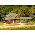 Passenger Station - Kit -- 4-1/8 x 9′ 10.3 x 22.5cm, HO, Atlas Model Railroad Co. 706