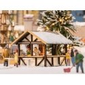 Christmas Market Mulled Wine Stand -- Laser-Cut Wood Kit, HO, Noch Gmbh & Co 14393