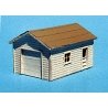 One-Car Garage -- 2-3/4 x 1-3/4′ 6.8 x 4.4cm, HO, Blair Line 173