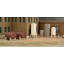 Storage Tanks -- Kit pkg(6), N, Walthers Cornerstone 3265