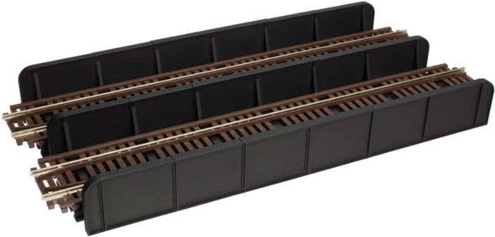 Through Plate-Girder Bridge with Code 100 Track -- Kit - Double Track, Bridge: 8′ 20.3cm, HO, Atlas Model Railroad Co. 881