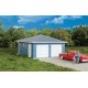 Two-Car Garage -- Kit - 3-1/8 x 3-1/8 x 2′ 7.9 x 7.9 x 5cm over eaves, HO, Walthers Cornerstone 3793