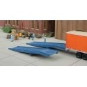 Loading Ramps - pkg(2) -- Kit - 4-13/16 x 1-1/16 x 7/16′ 12.2 x 2.6 x 1.1cm pkg(2), HO, Walthers Cornerstone 4130