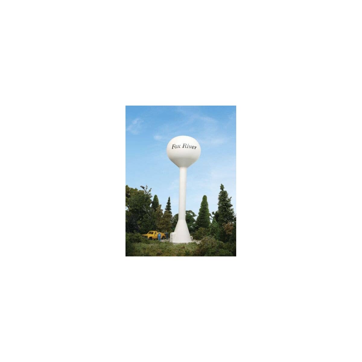 Modern Water Tower -- Kit - 9-1/2` 23.7 Tall x 3-1/8` 7.8cm Diameter, HO, Walthers Cornerstone 3528