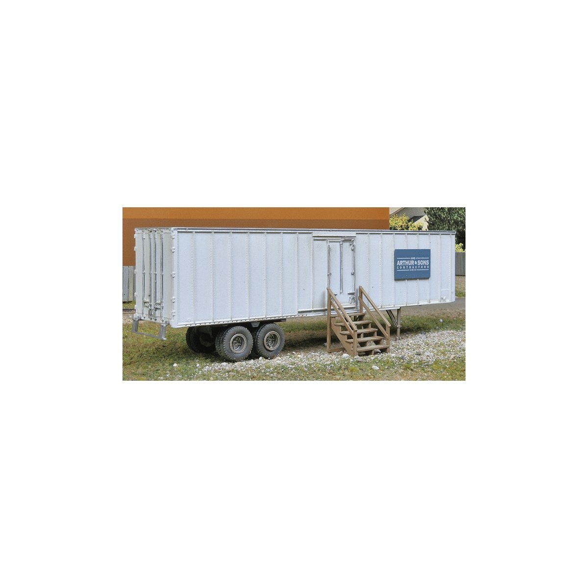 Construction Site Storage Trailer -- Kit, HO, Walthers SceneMaster 2901