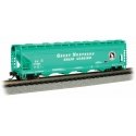 56′ 4-Bay Center-Flow Hopper - Ready to Run - Silver Series(R) -- Great Northern 27429 (Glacier Green), N, Bachmann Industries