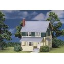 Kate`s Colonial Home -- Kit - 4-1/4 x 5-5/8 x 5-1/8` 10.6 x 14 x 12.8cm, HO, Atlas Model Railroad Co. 711
