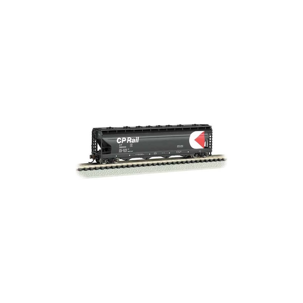 56′ 4-Bay Center-Flow Hopper - Ready to Run - Silver Series(R) -- Canadian Pacific 388511, N, Bachmann Industries 17565