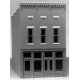 City Buildings -- Roy`s Fix-It Shop - 4-3/4 x 2-3/4` 11.9 x 6.9cm, HO, Smalltown USA 6009