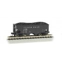 USRA 55-Ton 2-Bay Open Hopper w/Load - Ready to Run - Silver Series(R) -- Clinchfield 44257 (black), N, Bachmann Industries 1955