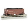 USRA 55-Ton 2-Bay Open Hopper w/Load - Ready to Run - Silver Series(R) -- Pennsylvania Railroad 705934 (Tuscan), N, Bachmann Ind