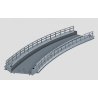 C-Track -- Curved Ramp - 17-1/4′ 43.8cm Radius (R2), HO, Marklin, Inc 74623