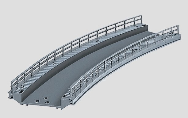 C-Track -- Curved Ramp - 17-1/4′ 43.8cm Radius (R2), HO, Marklin, Inc 74623