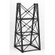 Tall Steel Viaduct Tower -- Kit - Two 3-Story Bents - 4-1/2 x 4-1/2 x 10′ 11.4 x 11.4 x 25.4c, HO, Micro Engineering 75169