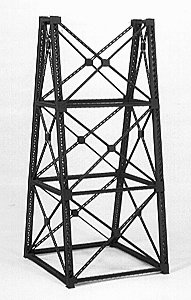 Tall Steel Viaduct Tower -- Kit - Two 3-Story Bents - 4-1/2 x 4-1/2 x 10′ 11.4 x 11.4 x 25.4c, HO, Micro Engineering 75169