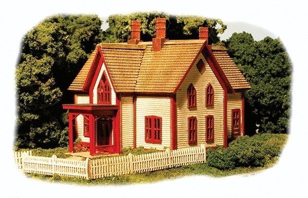 Ellie`s House - Kit -- 3-5/8 x 2-5/8 x 2-1/4` 9.2 x 6.7 x 5.7cm, N, Monroe Models 9205
