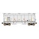Trinity 3281 2-Bay Covered Hopper - Ready to Run -- Chicago Rail Leasing CRDX (gray, yellow Conspicuity Markings), N, Intermount