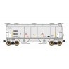 Trinity 3281 2-Bay Covered Hopper - Ready to Run -- Chicago Rail Leasing CRDX (gray, yellow Conspicuity Markings), N, Intermount