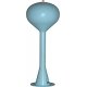 Spherical Water Tower w/Flashing Red Light - 9-3/4′ 24.7cm Tall -- Sky Blue, HO, Railtown Model Railroad Suppli 2904L