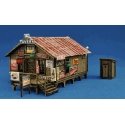 Sam`s Roadhouse w/Outhouse -- Kit - Main Building: 1-1/2 x 2-3/8` 3.8 x 6cm, N, Blair Line 1003