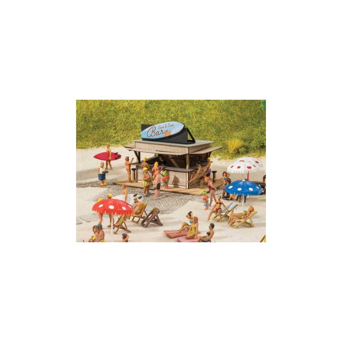 Laser-Cut Minis - Laser-Cut Kit -- Strand Bar - 3 x 2 x 2′ 7.6 x 5.1 x 5.1cm, HO, Noch Gmbh & Co 14260