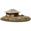 Section House - Kit (Laser-Cut Wood) -- 1-1/4 x 1 x 1′ 3.2 x 2.5 x 2.5cm, N, Atlas Model Railroad Co. 4001014
