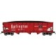 70-Ton Offset-Side 3-Bay Hopper w/Load - Ready to Run -- Chicago, Burlington & Quincy 170817 (Chinese Red, white, black), N, Blu