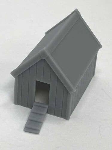 Chicken Coop with Ramp -- 3D Printed Kit - Unpainted, HO, Phoenix Precision Models 31640