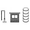 Branchline Watering Facility Kit, HO, Stewart Products 301