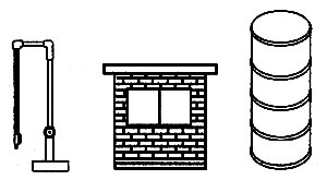 Branchline Watering Facility Kit, HO, Stewart Products 301
