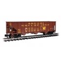 Bethlehem Steel 100-Ton 3-Bay Hopper - Ready to Run -- Pennsylvania Power & Light 275 (Boxcar Red, yellow, Reddy Kilowatt Logo),