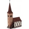 Church St. George with Bell Sound Unit -- Laser-Cut Kit - 6-7/16 x 3-7/16 x 9-15/16′ 16.4 x 8.8 , HO, Noch Gmbh & Co 66906