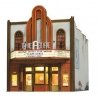 Theatre w/Lights - Built & Ready Landmark Structures(R) -- Assembled - 7-17/32 x 9-1/4 x 9-11/64′, O, Woodland Scenics 5854
