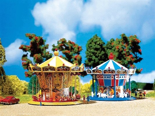 Chairoplane w/Motor -- Diameter: 2-3/4` 7cm Height: 2-3/4` 7cm, N, Faller Gmbh 242315