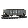 Class H-5 33′ 2-Bay Rib-Side Hopper - Ready to Run -- Norfolk & Western 125134 (Weathered, EX-VGN, black, NS Family Tree 5), N
