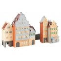 B-924 Old Town Block -- Kit in Retro Package - 12-3/16 x 5-1/8 x 6-7/8′ 31 x 13 x 17.4cm, HO, Faller Gmbh 109924