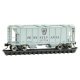 PS-2 2-Bay Covered Hopper - Ready to Run -- Pennsylvania Railroad 257759 (gray, black, Shadow Keystone), N, Micro Trains Line 95