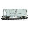 PS-2 2-Bay Covered Hopper - Ready to Run -- Pennsylvania Railroad 257759 (gray, black, Shadow Keystone), N, Micro Trains Line 95