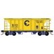 PS-2 2-Bay Covered Hopper - Ready to Run -- Chessie System B&O 631664 (yellow, blue), N, Micro Trains Line 9500090