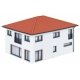 WeberHaus ModernLife Single-Family Home -- Kit - 5-9/16 x 4-11/16 x 3-9/16′ 14 x 11.9 x 9.1cm, HO, Faller Gmbh 130648